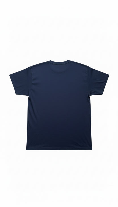 Black T-Shirt back on white background