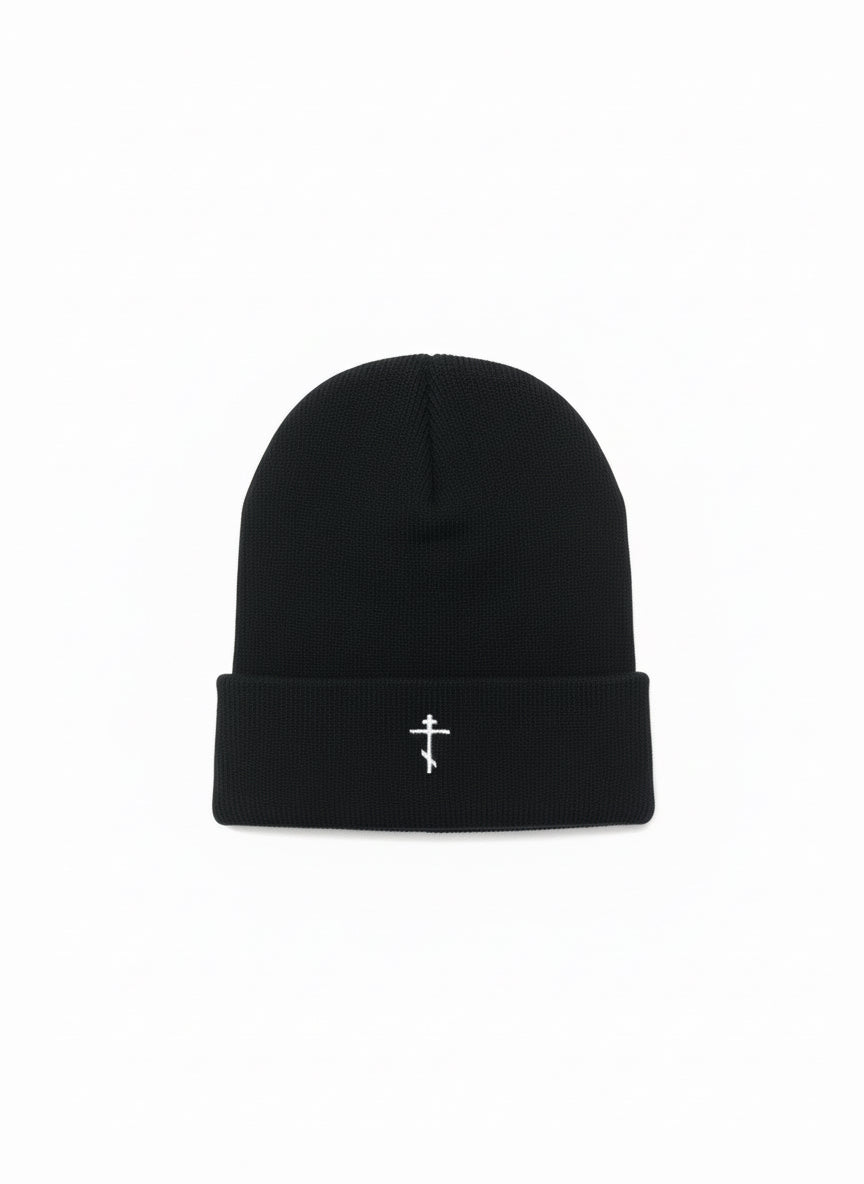 Orthodox cross beanie on a white background