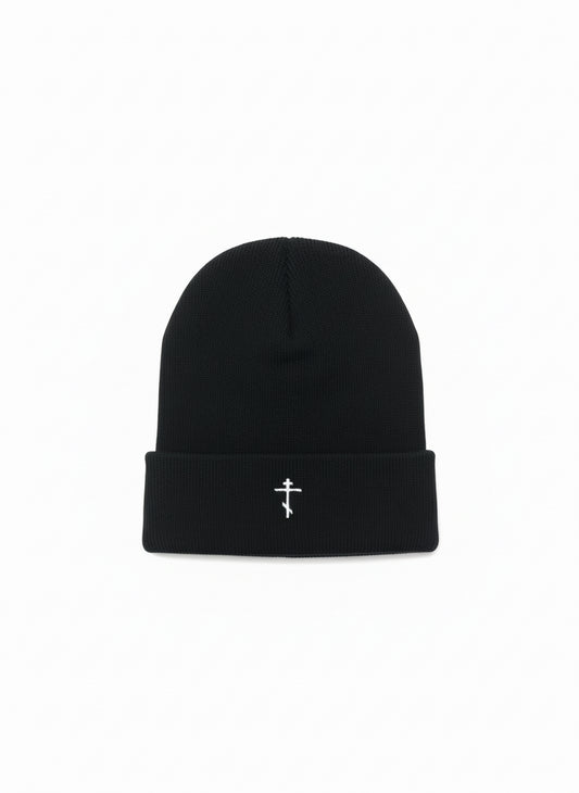 Orthodox cross beanie on a white background